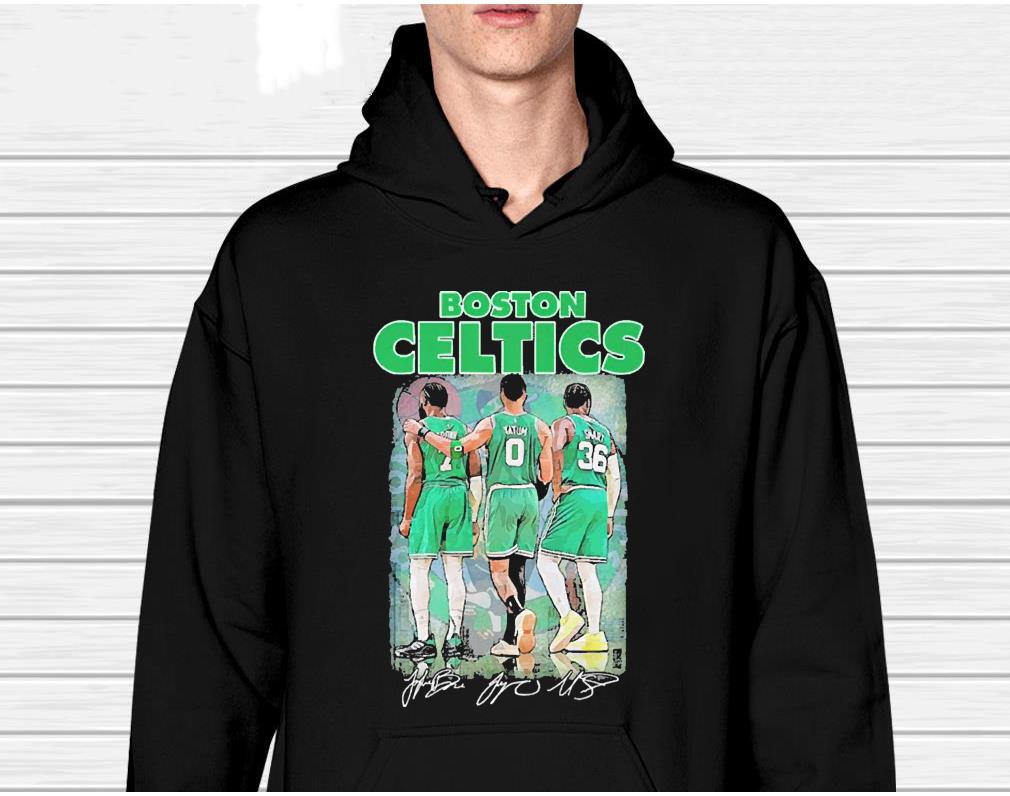 Boston Celtics Jaylen Brown Jayson Tatum And Marcus Smart Signatures Shirt 47 TEACHERHEROSHIRT NEWS