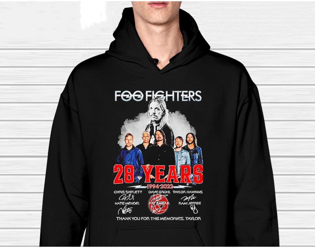hh36 foo fighters 28 years 1994 2022 shirt hoodie - Foo Fighters 28 years 1994 2022 shirt