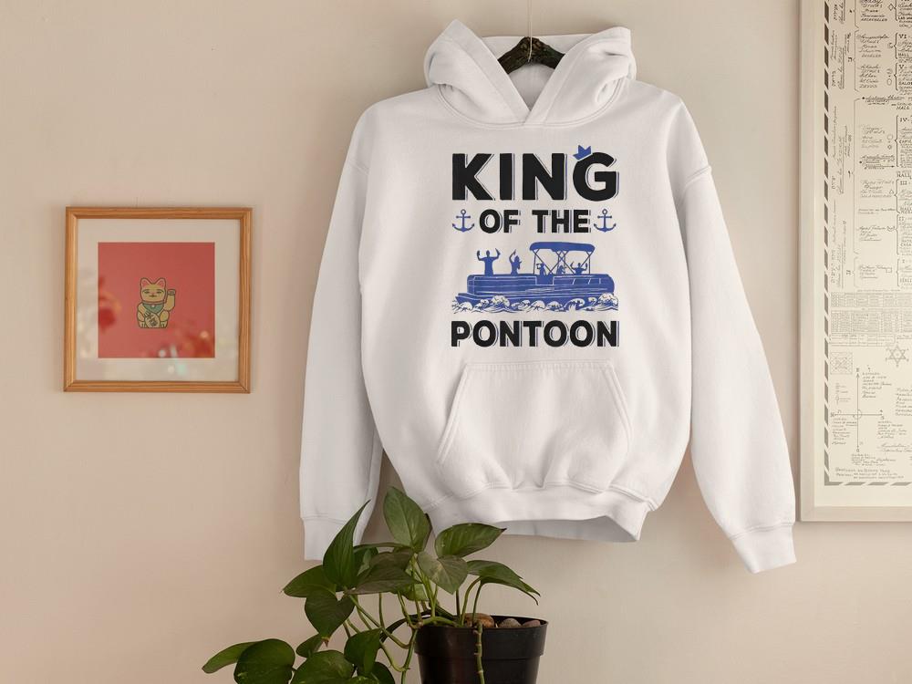 King Of The Pontoon Boat Captain Shirt 1
