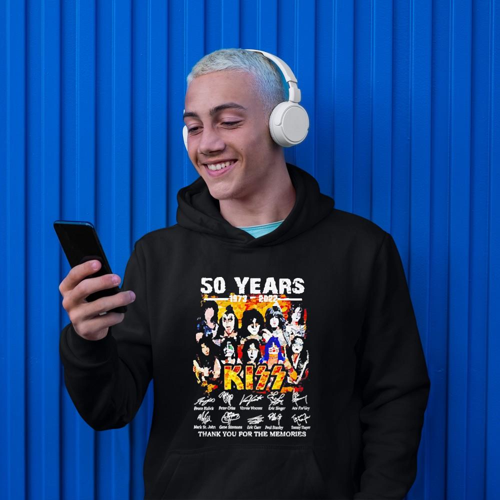 KISS 50 years 1973 2022 thank you for the memories signature shirt 1 Thebeatlestshirt News