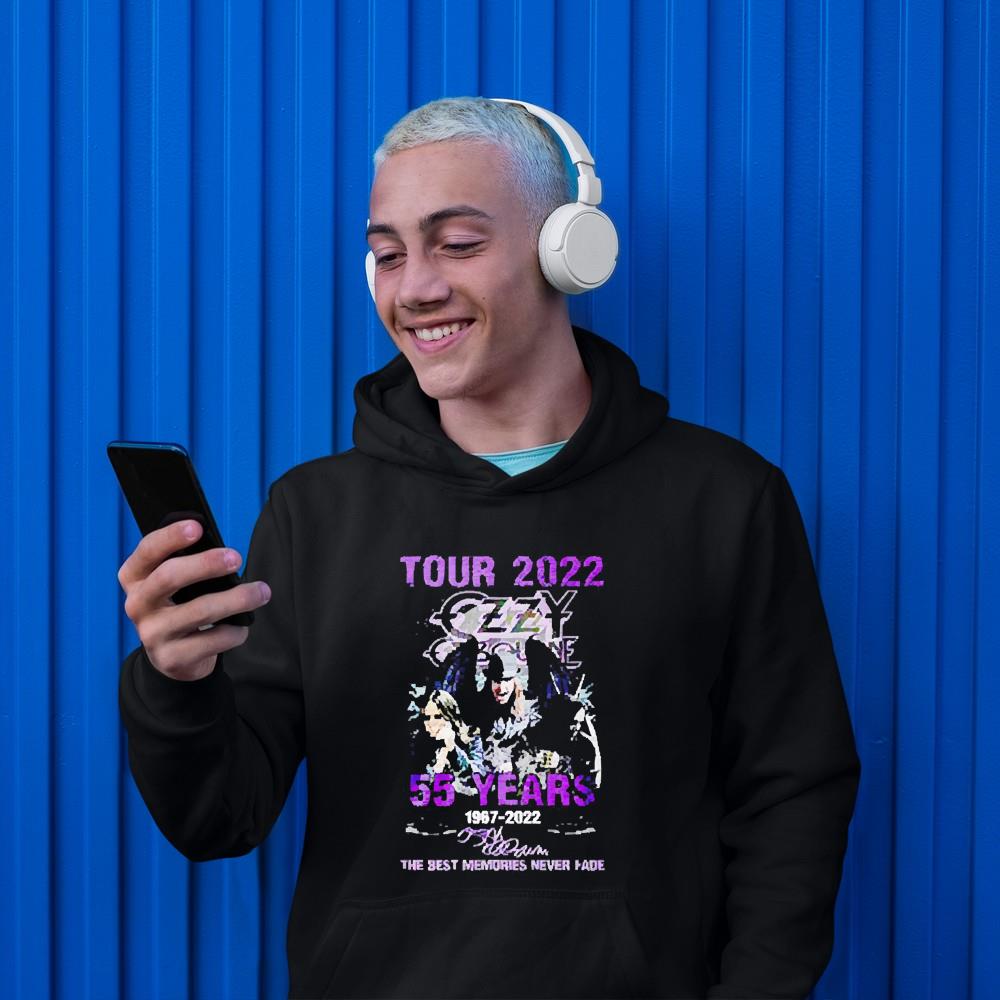 hh44 ozzy osbourne 55 years anniversary tour 2022 shirt hoodie - Ozzy Osbourne 55 Years Anniversary Tour 2022 shirt