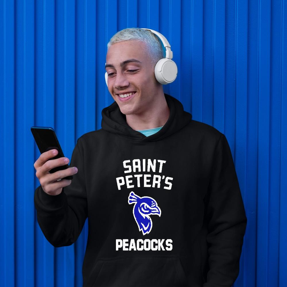 hh44 st peter s peacocks basketball shirt hoodie - St. Peter’s Peacocks basketball shirt