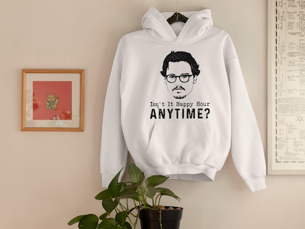 hh45 isn t it happy hour anytime justice for johnny depp shirt hoodie - Isn’t It Happy Hour Anytime Justice For Johnny Depp Shirt