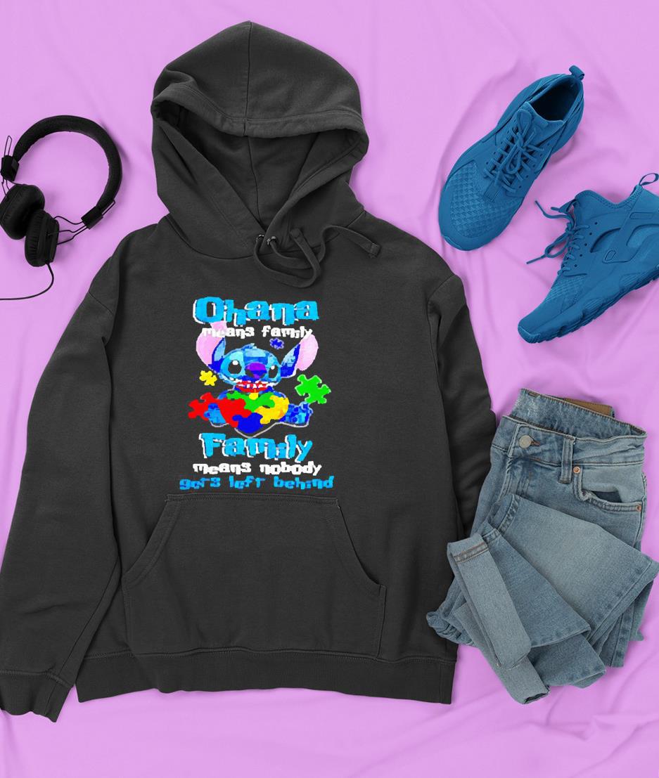 Stitch Autism ohana means family shirt 1