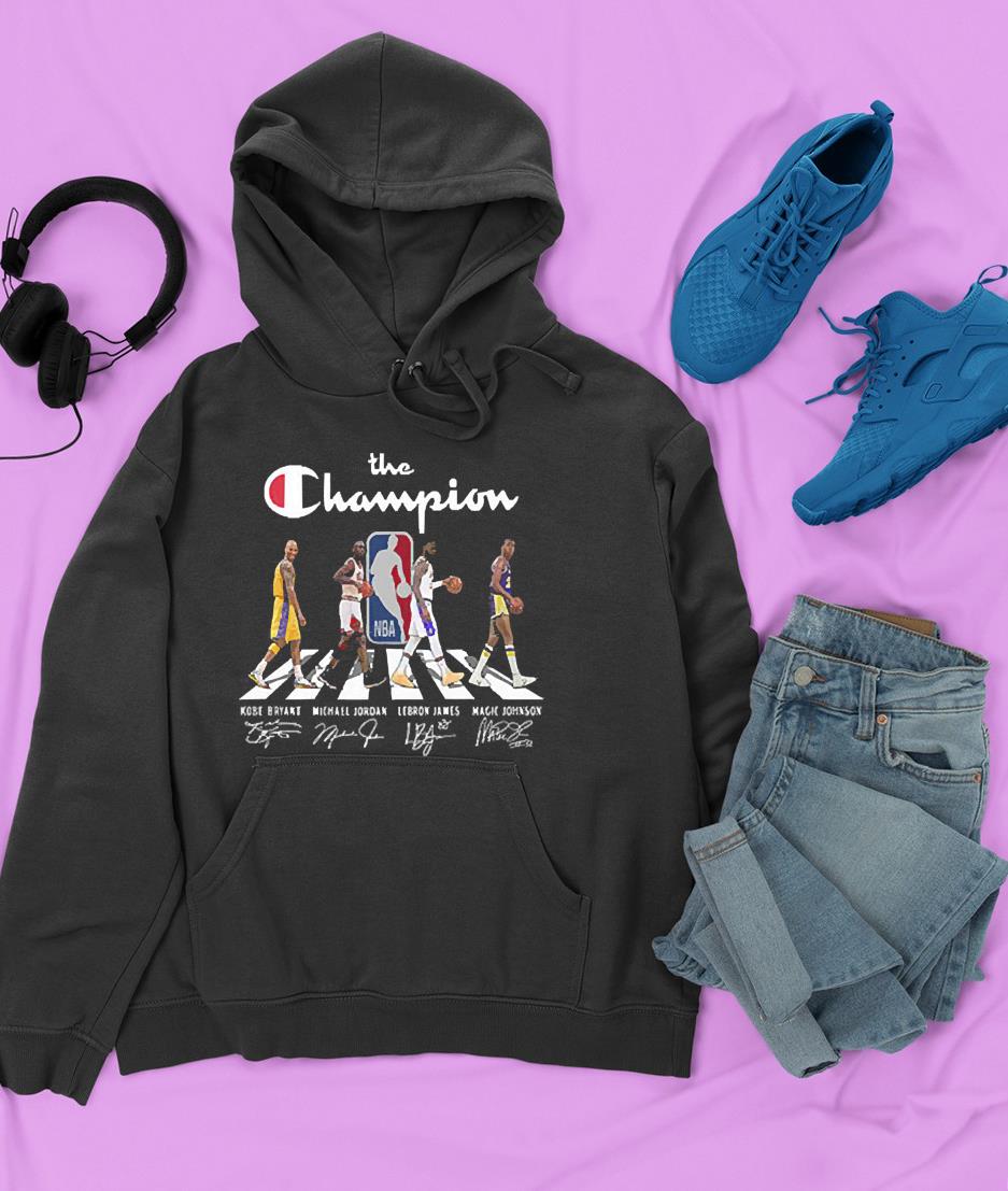 The Champion Abbey Road Kobe Bryant Michael Jordan Lebron James Magic Johnson signatures shirt 90 Nurseherotee News