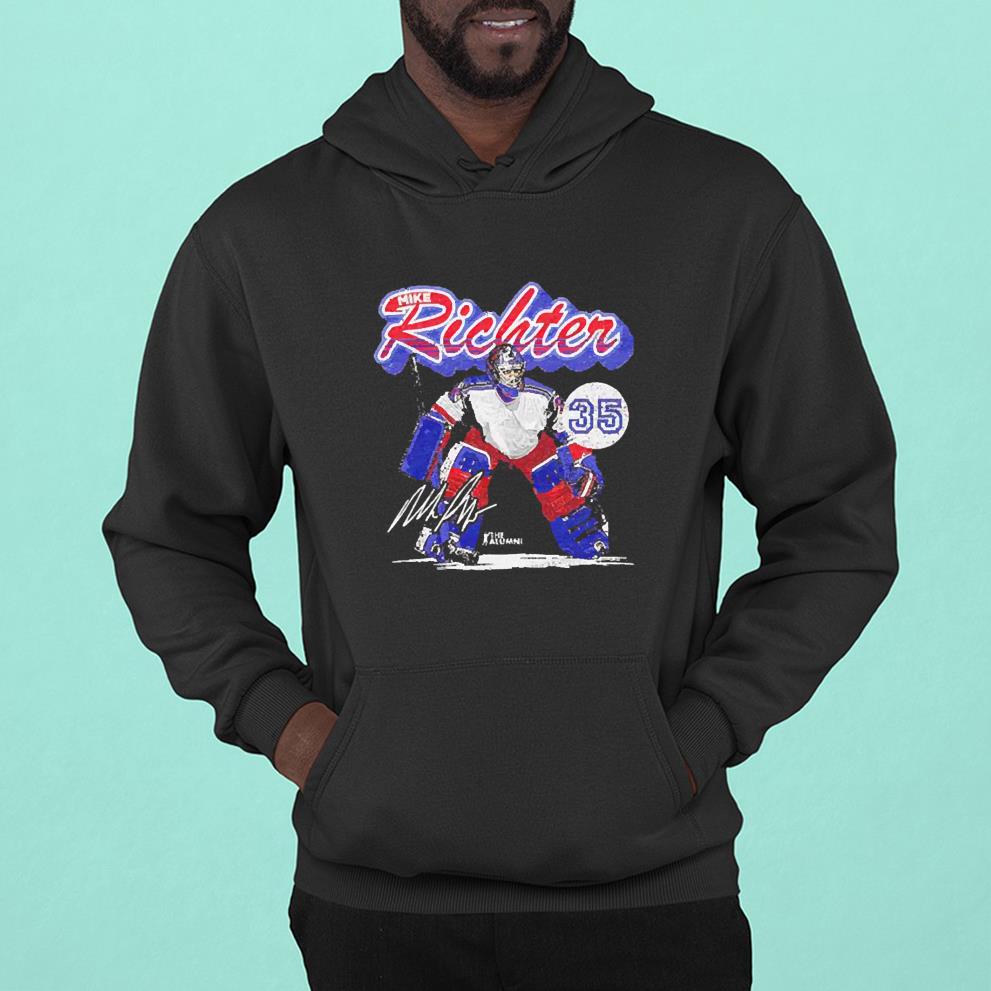 hh55 new york rangers mike richter signature shirt hoodie - New York Rangers Mike Richter Signature Shirt