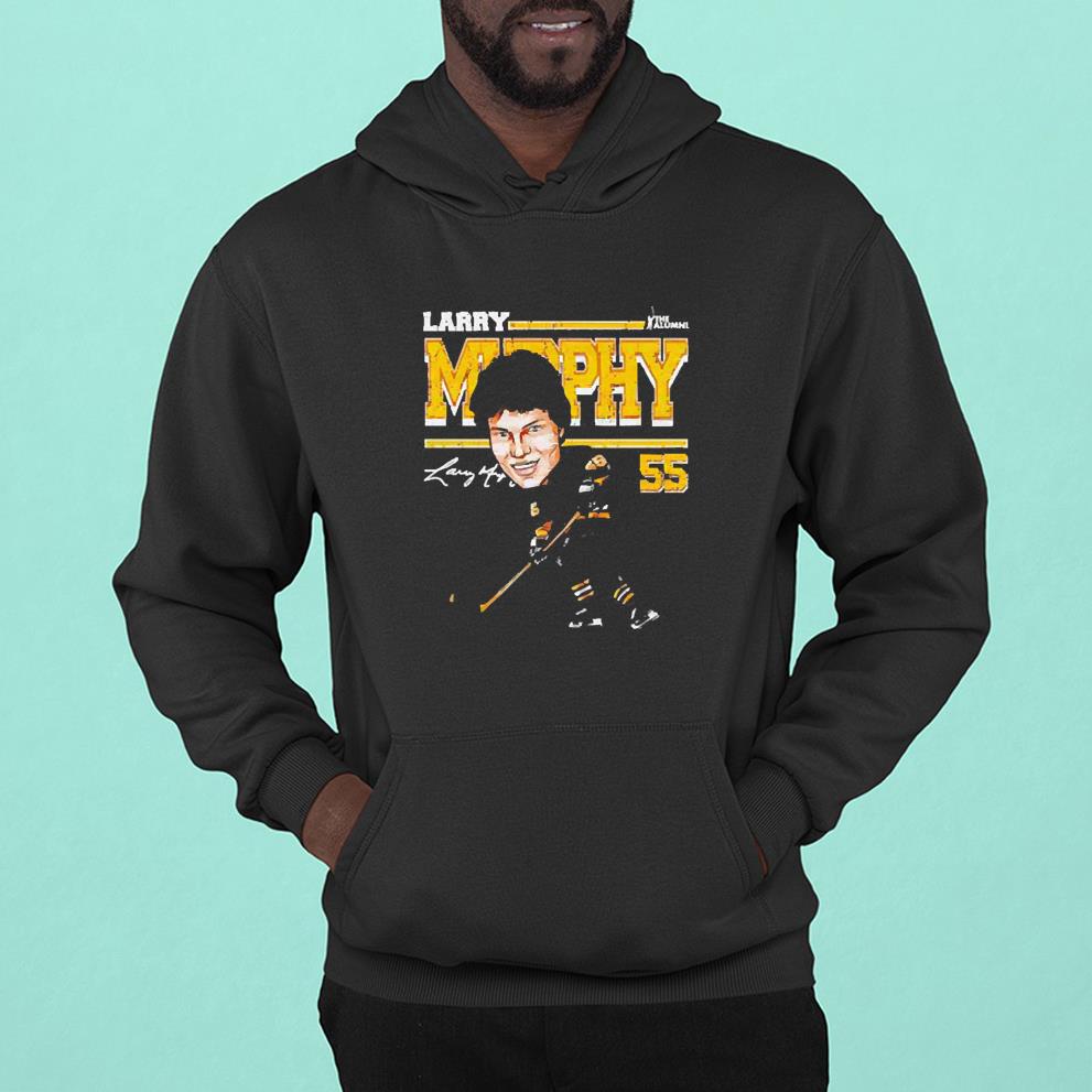 hh55 pittsburgh penguins larry murphy cartoon signature shirt hoodie - Pittsburgh Penguins Larry Murphy Cartoon Signature Shirt