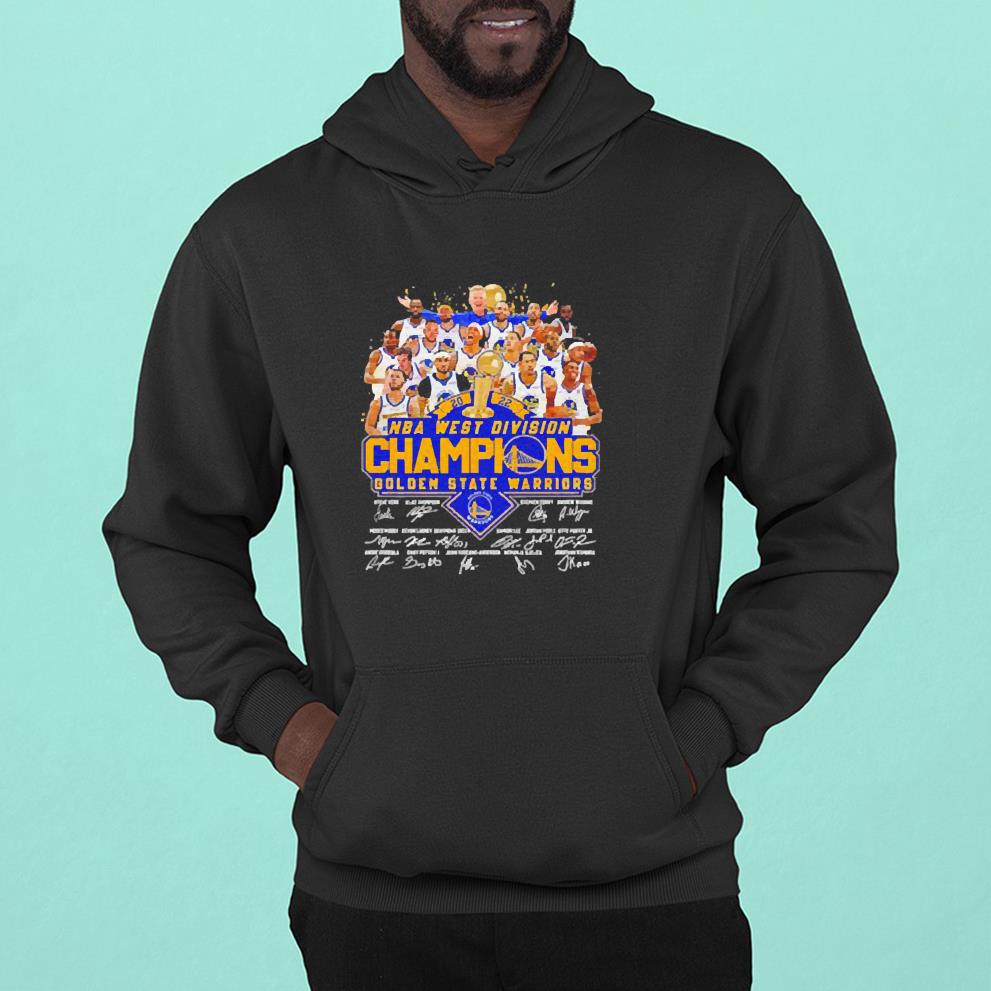 NBA West Division Champions Golden State Warriors signatures shirt 1 Postmaloneshirt News