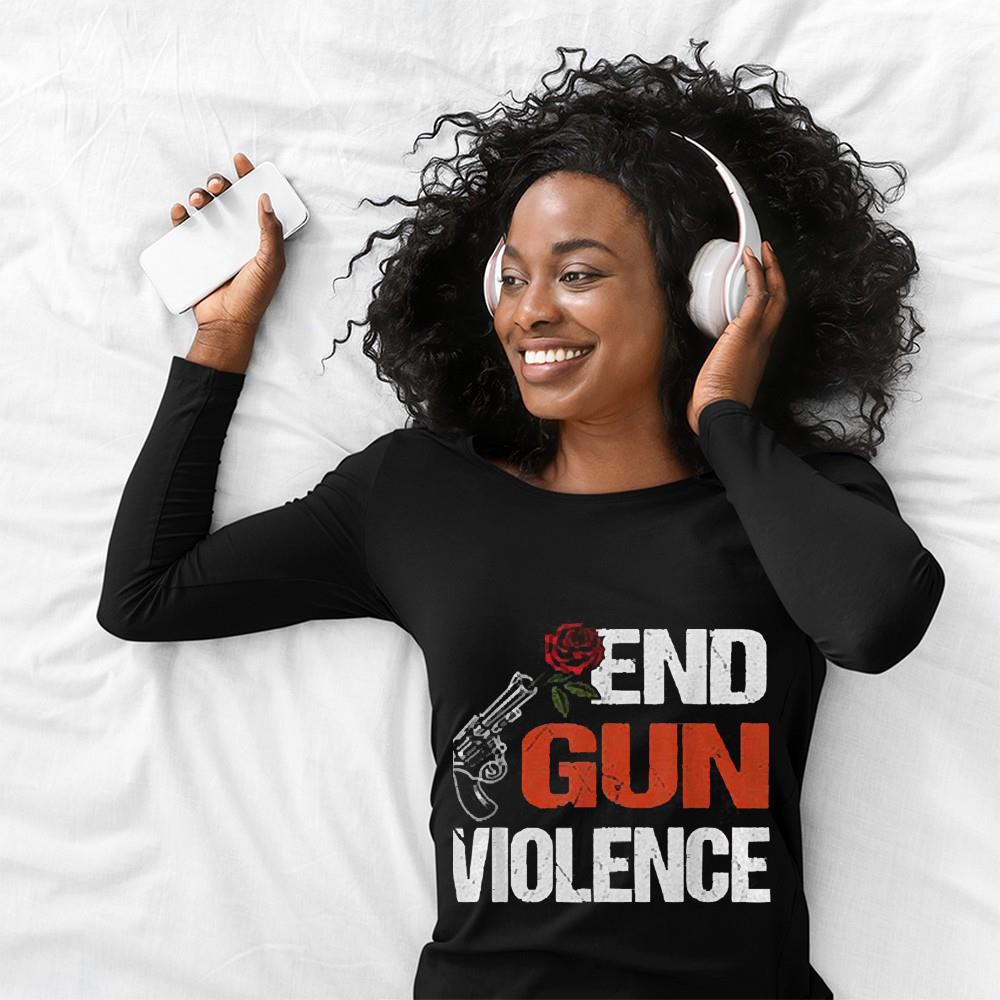 No Gun Awareness Day Wear Orange Enough End Gun Violence Shirt Kutee