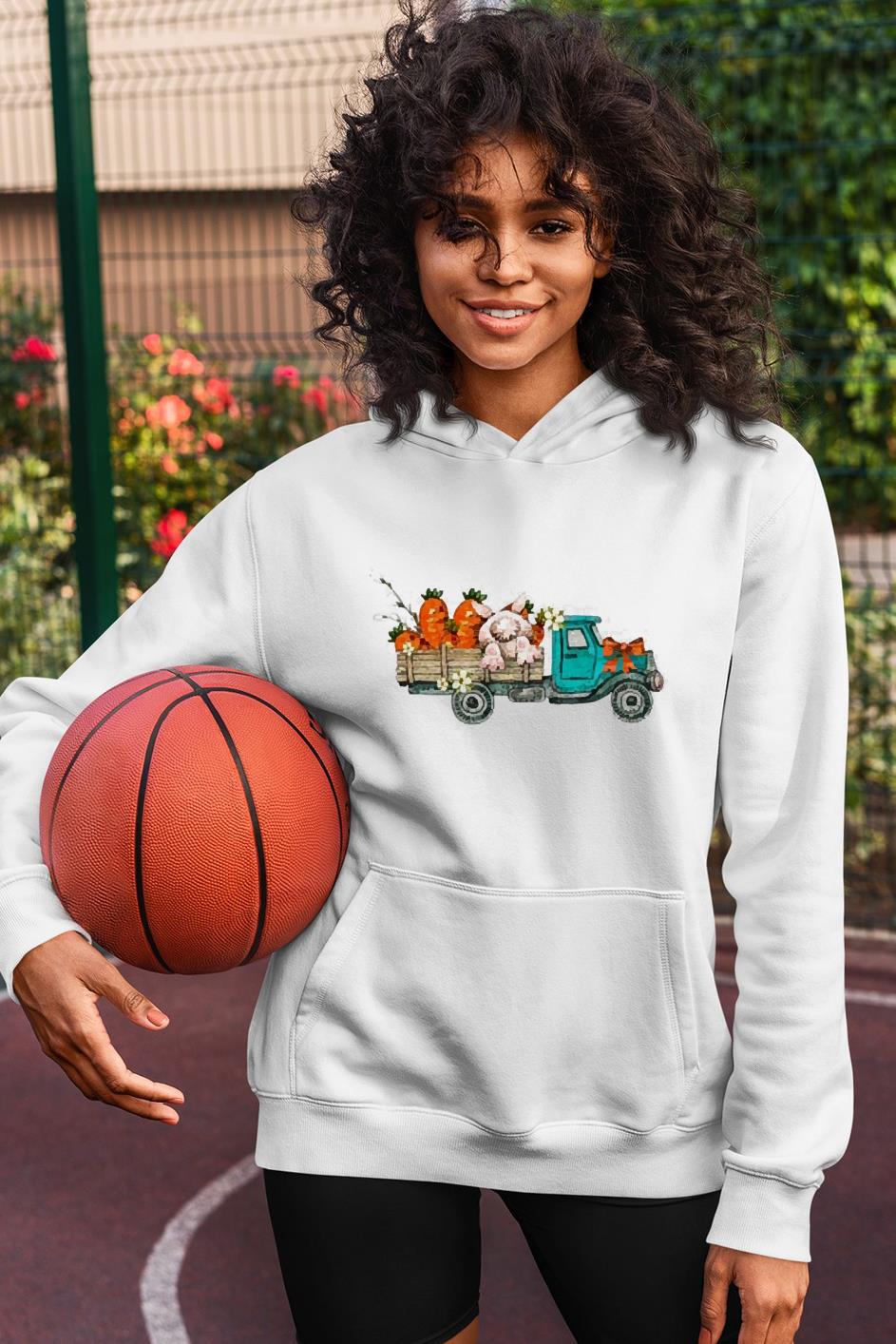 hh74 cute easter truck carrot bunny happy easter day shirt hoodie - Cute Easter Truck Carrot Bunny Happy Easter Day Shirt