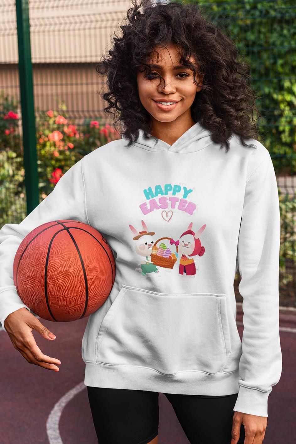 Happy Easter Two Rabbit Cute Funny Shirt 1