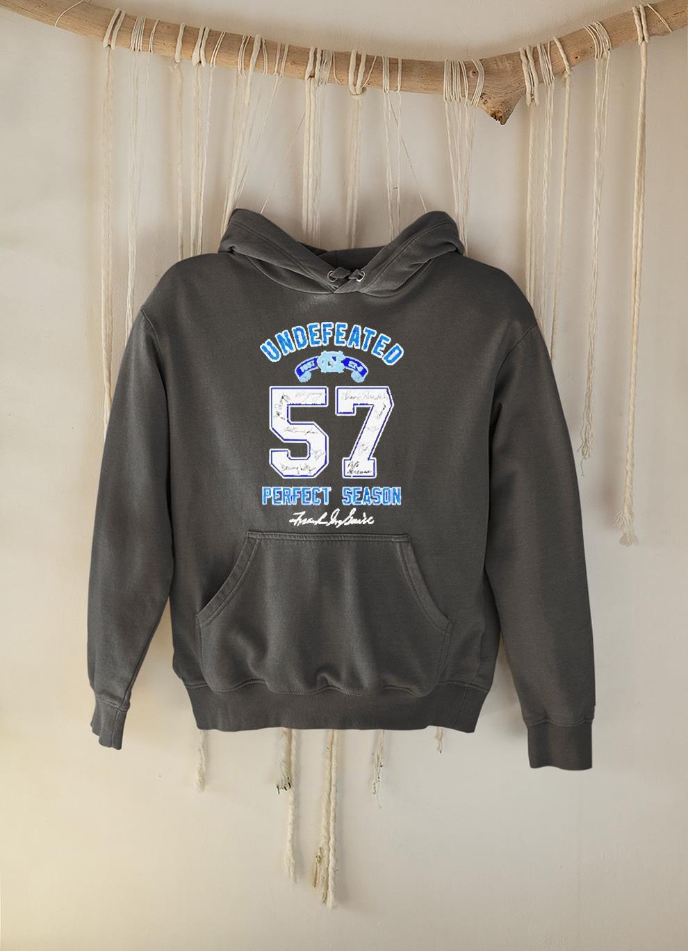 North Carolina Tar Heels undefeated 57 perfect season shirt 1