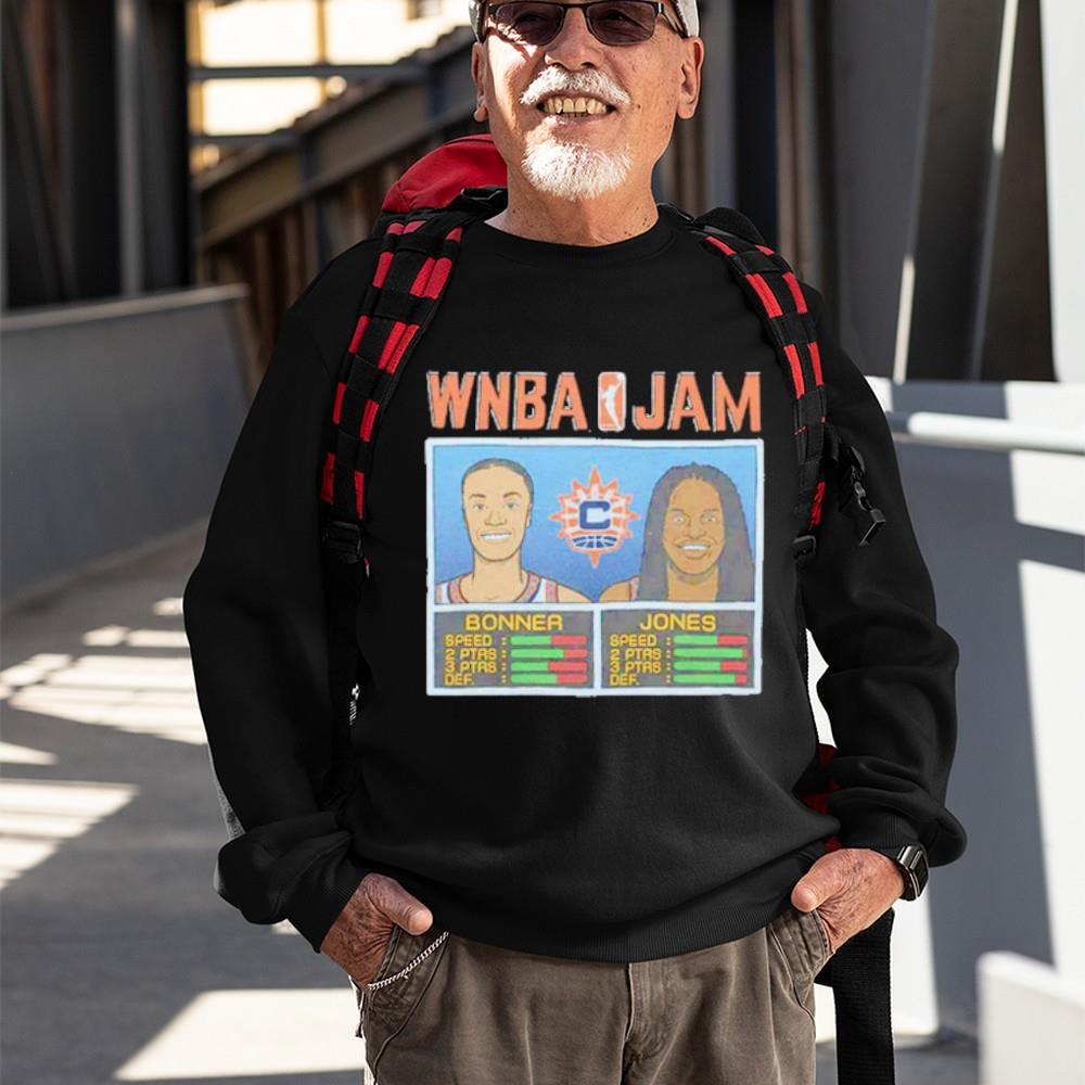 wNBA Jam Sun Bonner and Jones Retro Connecticut Sun shirt
