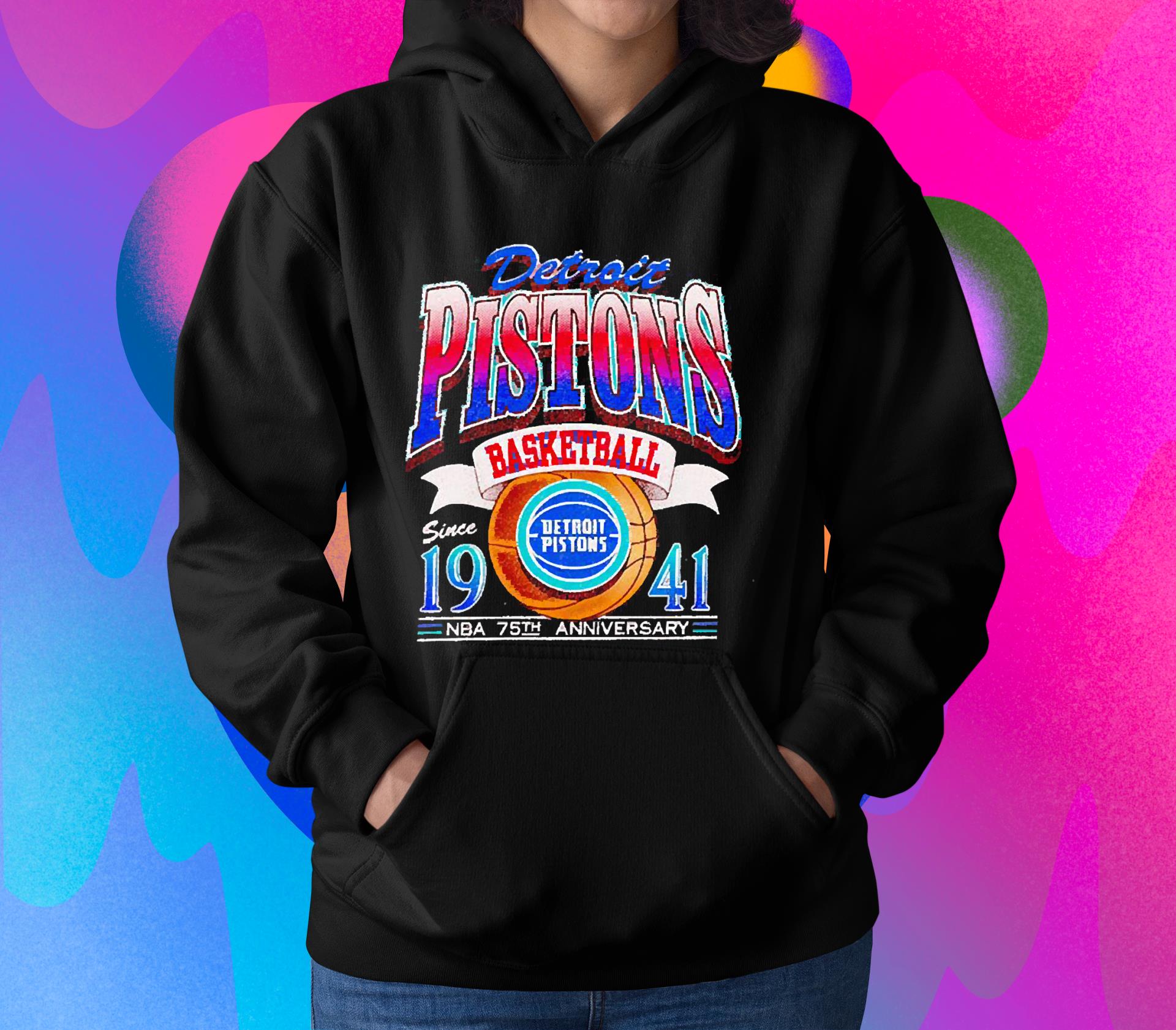 Detroit Pistons Basketball Since 1941 Nba 75th Anniversary shirt 1