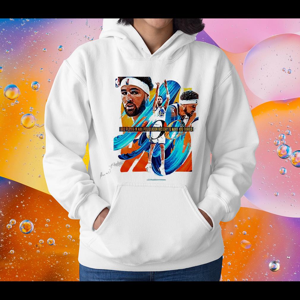 hh95 klay thompson 3rd player nba postseason history 400 three pointers shirt hoodie - Klay Thompson 3Rd Player NBA Postseason History 400 Three Pointers Shirt