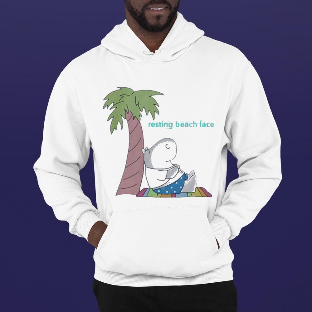 Resting beach face shirt 1