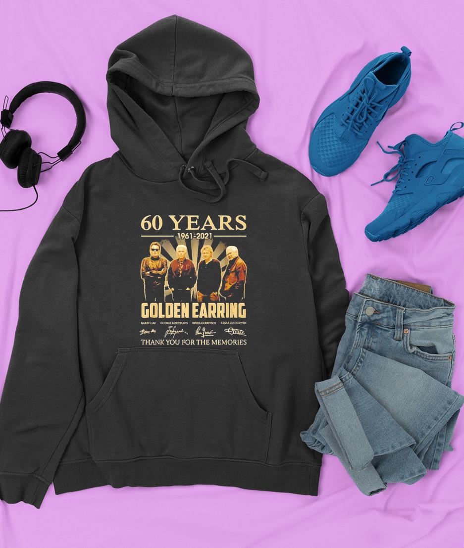 60 years 1961 2021 Golden Earring thank you for the memories shirt 1