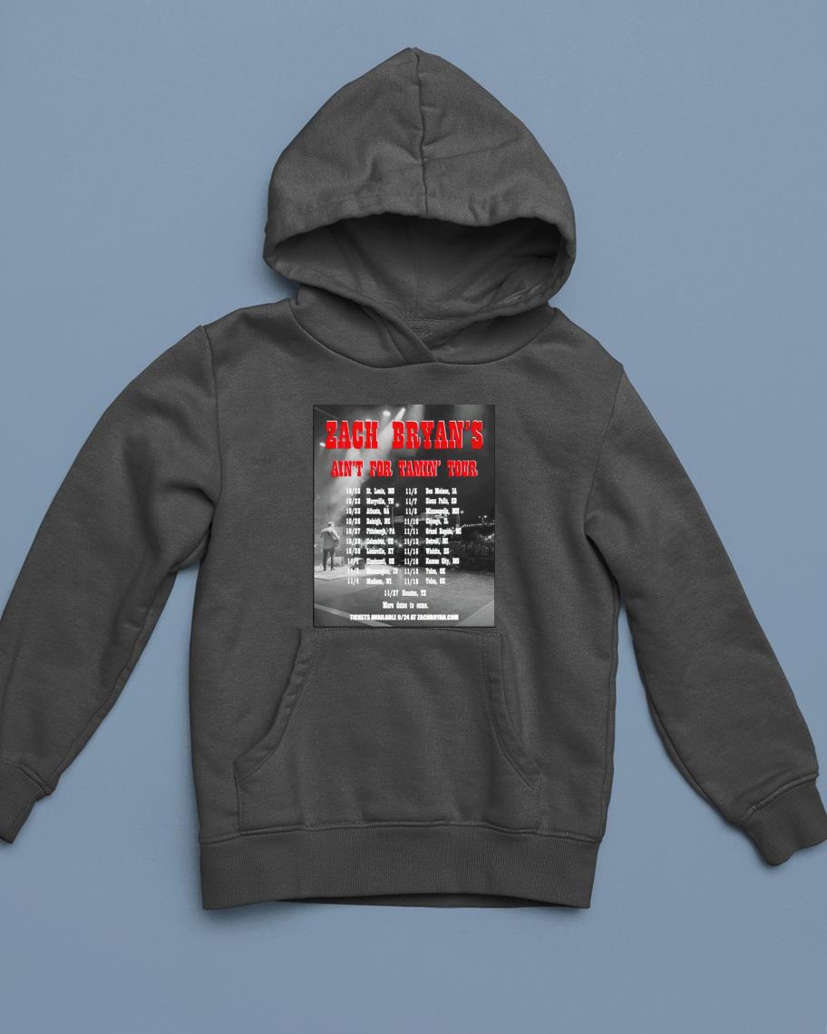 Zach Bryan ain’t for tamin’ tour shirt 1