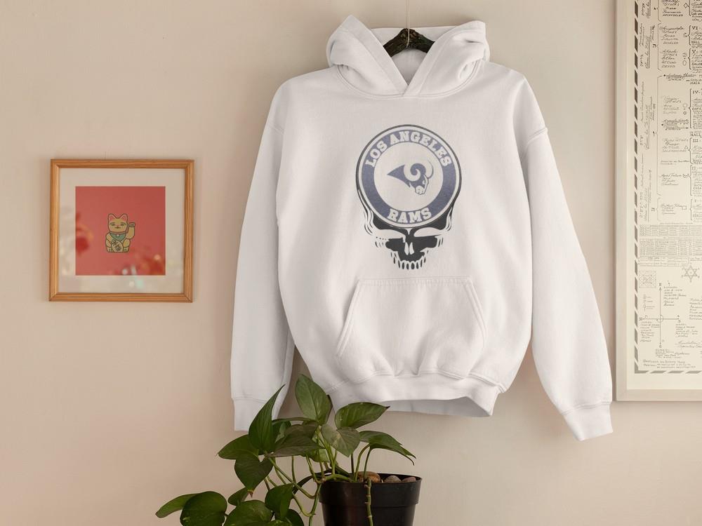 hue1001 los angeles rams football skull shirt hoodie - Los Angeles Rams Football Skull Shirt