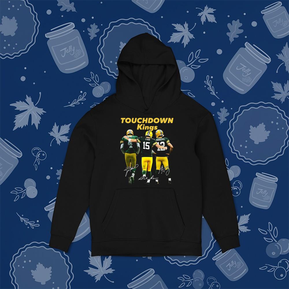 hue1001 touchdown kings green bay packers favre starr rodgers signature shirt hoodie - Touchdown Kings Green Bay Packers Favre Starr Rodgers Signature Shirt