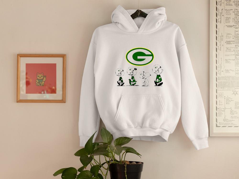 hue1002 snoopy and friends abbey road green bay packers shirt hoodie - Snoopy and friends Abbey Road Green Bay Packers shirt