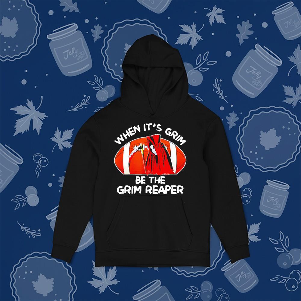 When It’s Grim Be The Grim Reaper Football Kansas City Chiefs Shirt 1