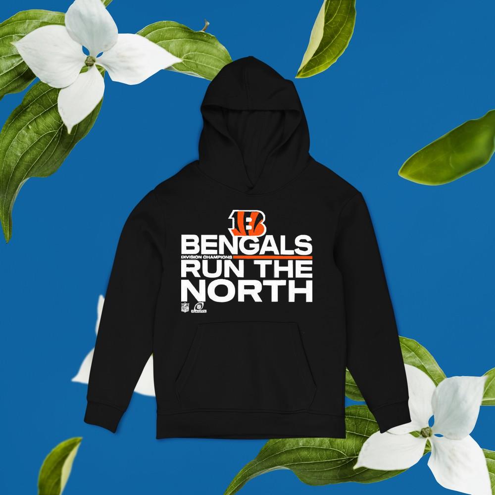hue1003 cincinnati bengals division champions run the north shirt hoodie - Cincinnati Bengals Division Champions Run The North Shirt