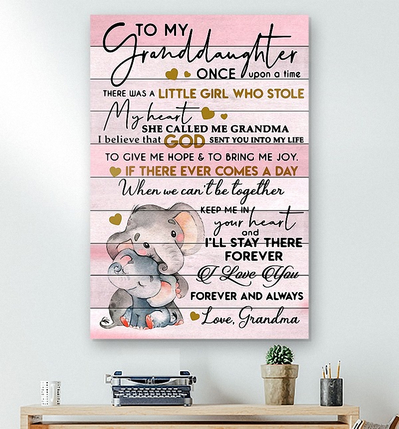 I Love You - Great Gift For Granddaughter Vertical Poster 1