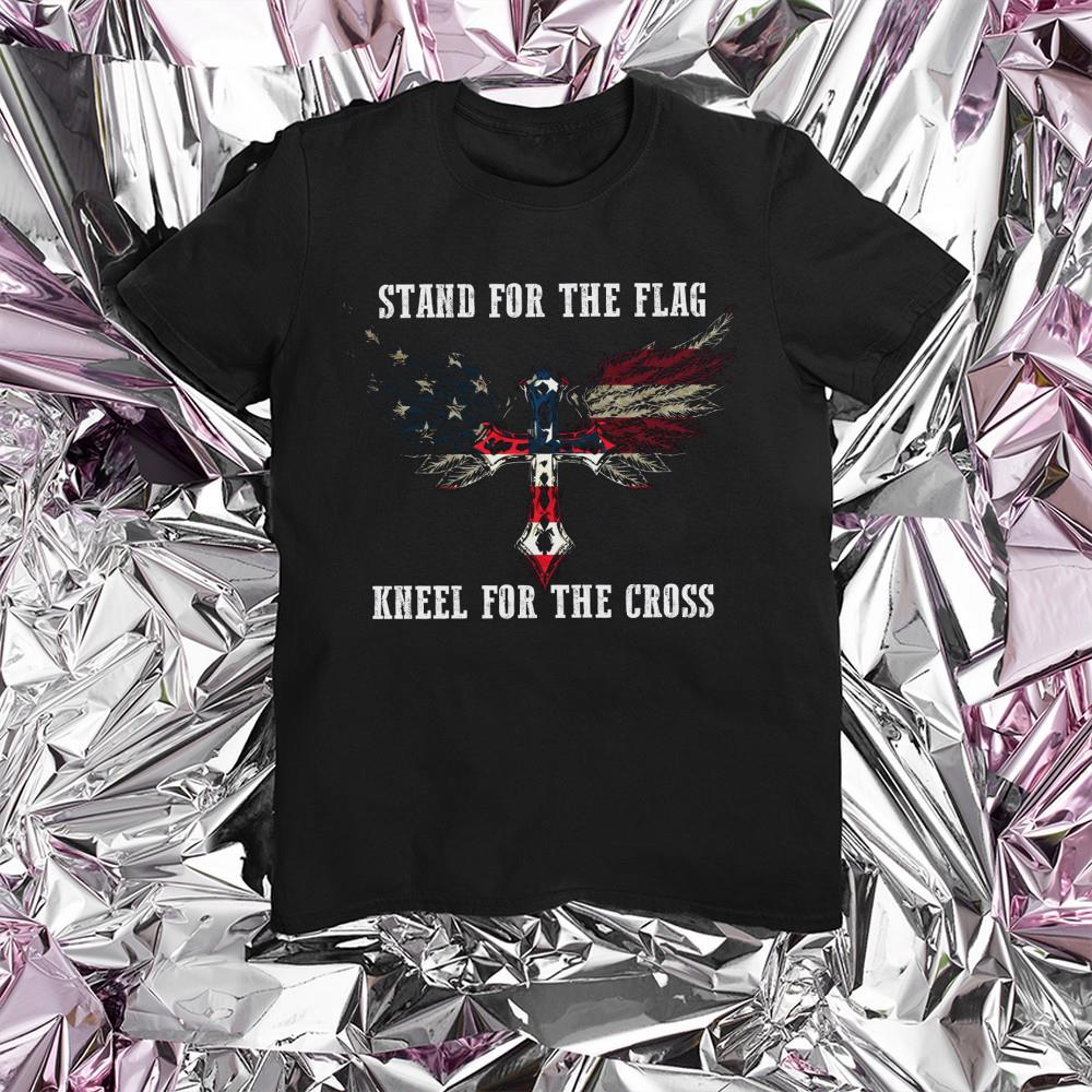 Stand For The Flag Kneel For The Cross Shirt - Kutee Boutique