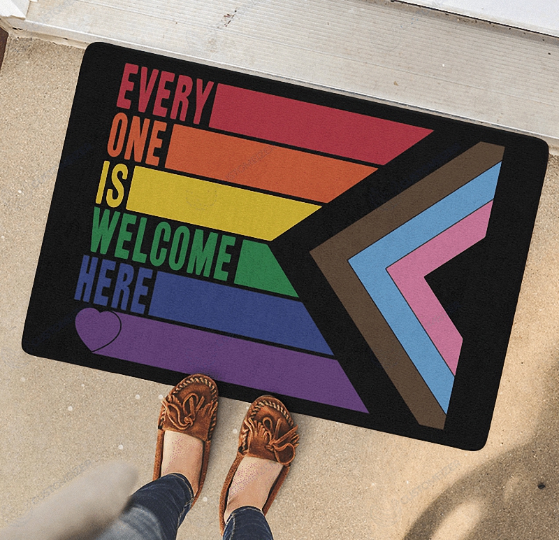 Everyone is welcome here Doormats Canvas Posters Puzzles 3