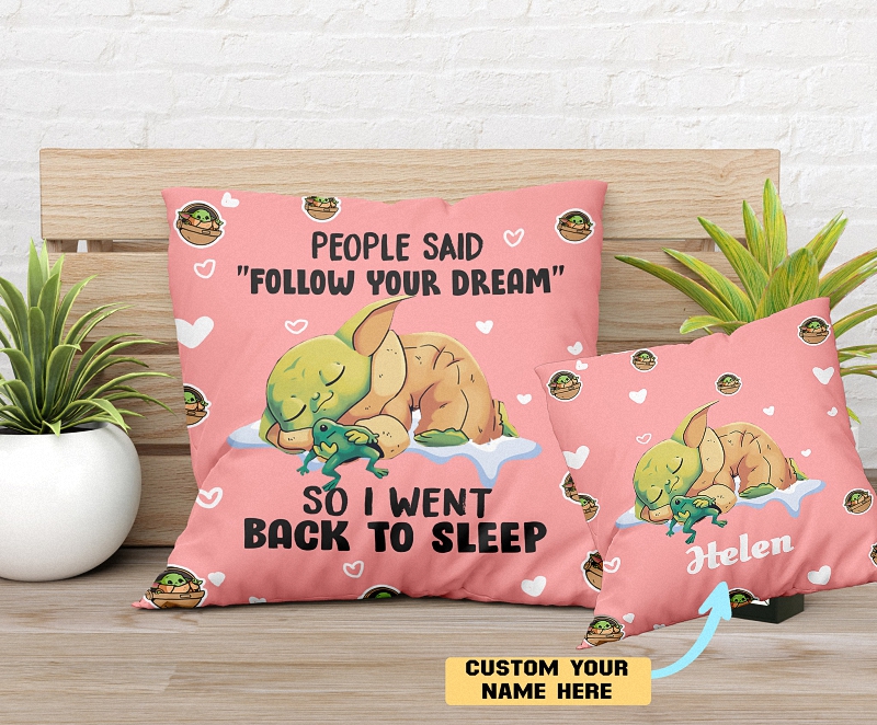 People Said Follow Your Dream So I Went Back To Sleep Pillow 2