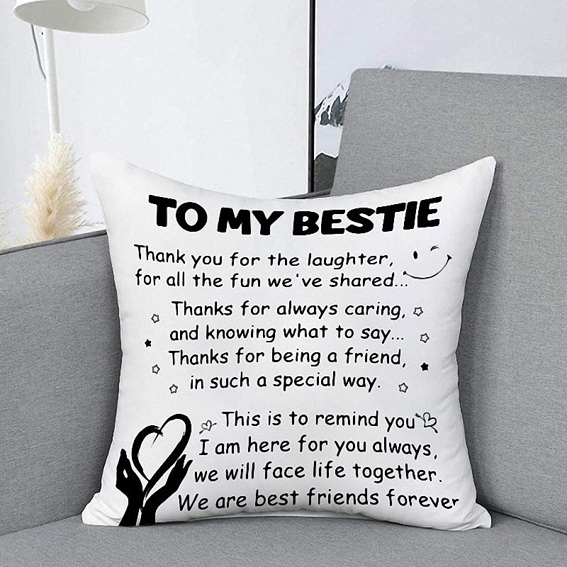 To My Bestie We Are Best Friends Forever Pillow Case 1