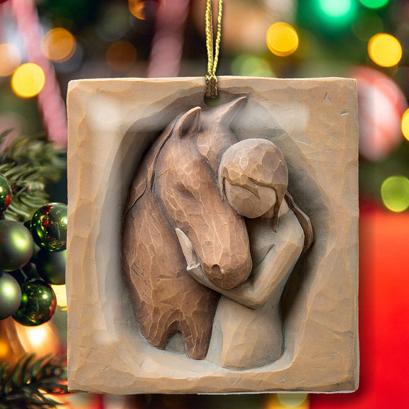 Horse Shape Ornament Quiet Strength 1