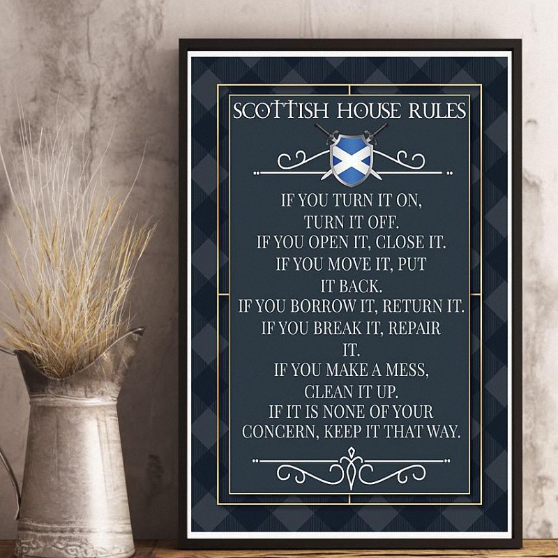 Scottish House Rules Canvas 1
