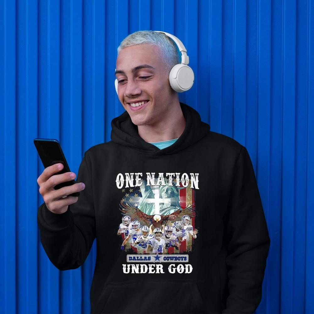 One Nation Dallas Cowboys Under God American Flag Shirt 1