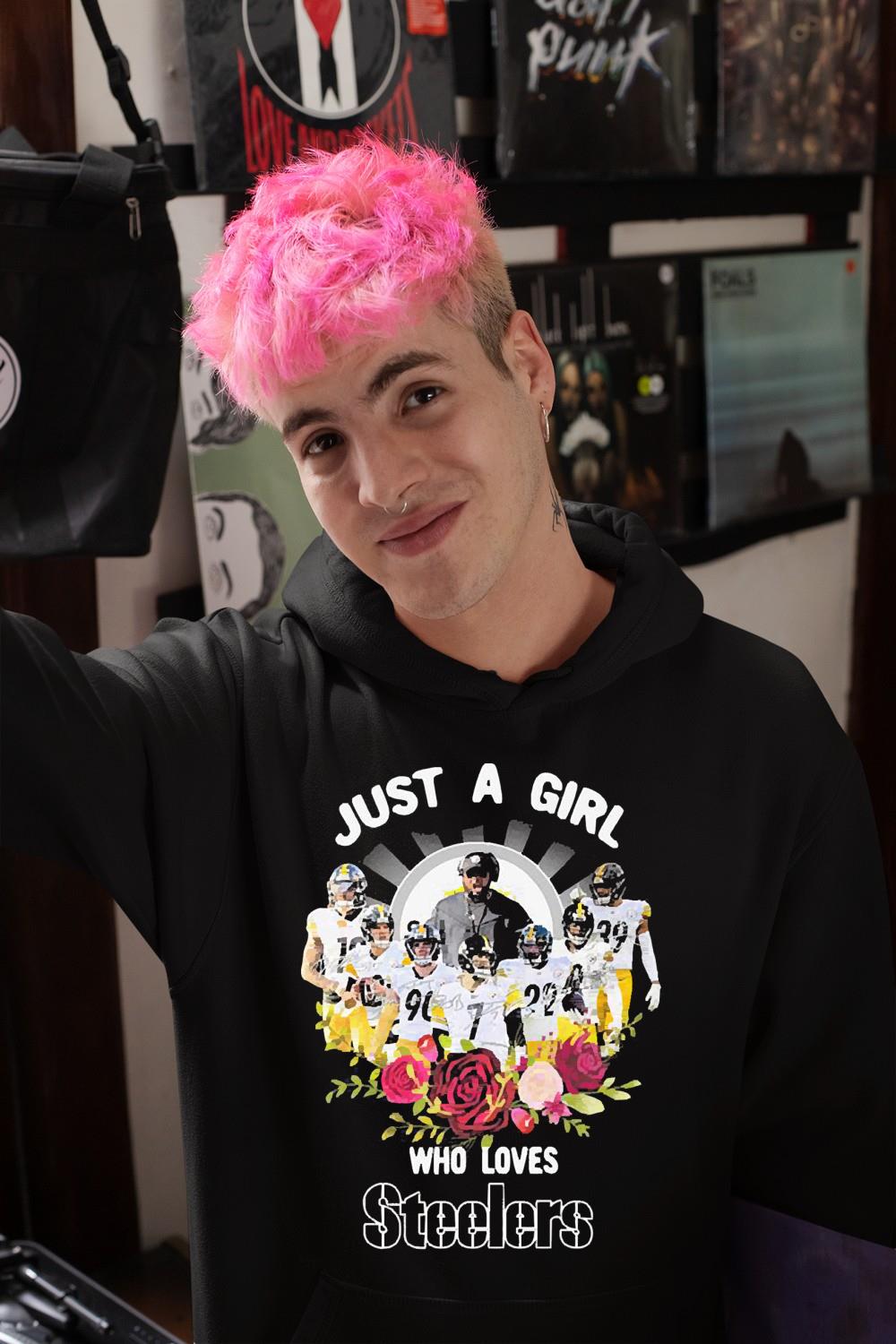 Just A Girl Who Loves Pittsburgh Steelers Team Shirt 1 Clothing