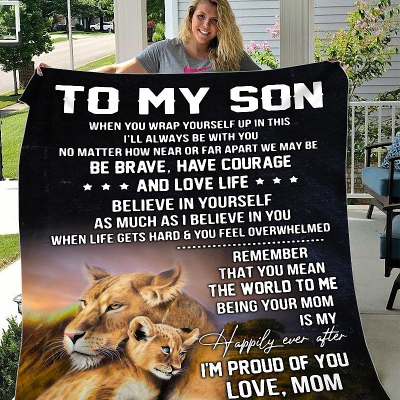 To My Granddaughter I'm Proud Of You Love Mom Blanket 9