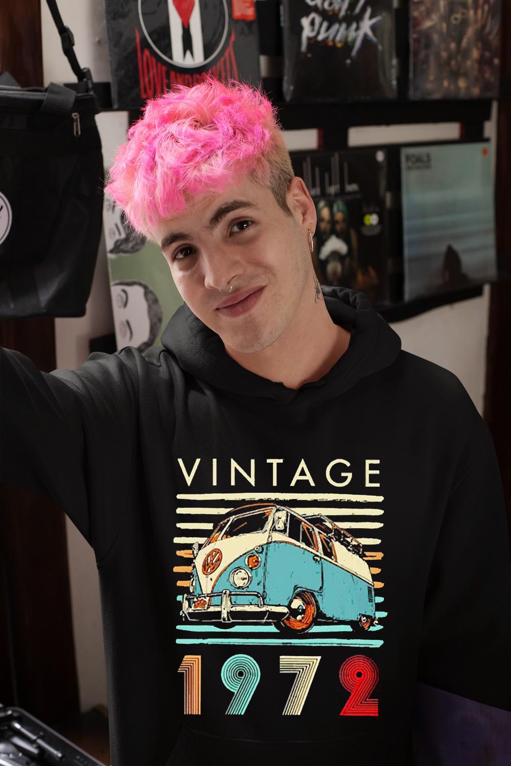hue13 car 1972 vintage shirt hoodie - Car 1972 Vintage shirt