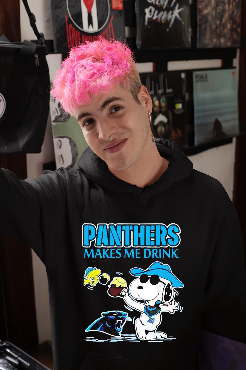 Snoopy And Woodstock Carolina Panthers Makes Me Drink Beer Shirt 1 Ncovtee News