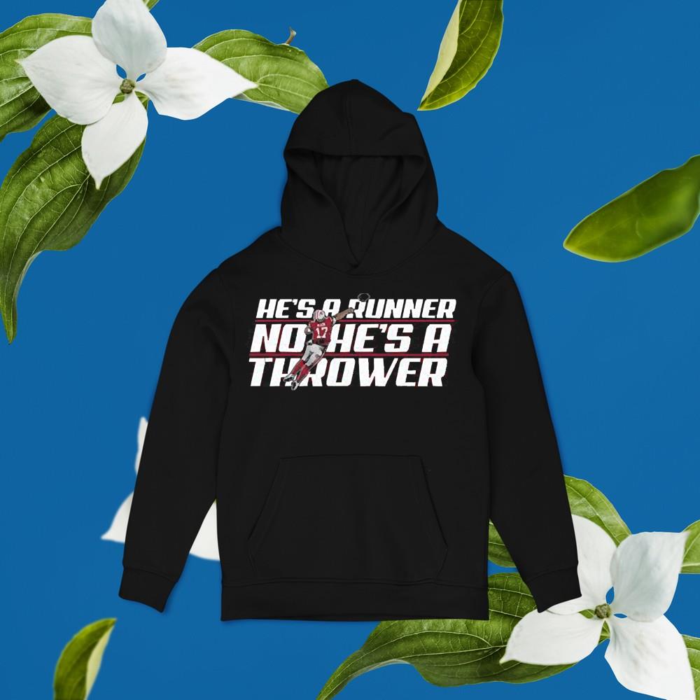 Buffalo Bills he’s a runner no he’s a thrower shirt 1