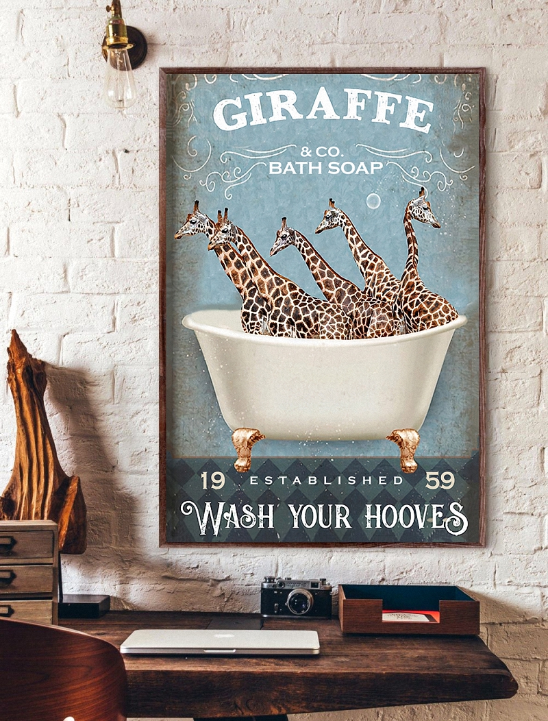Giraffe Hooves Vertical Poster 1