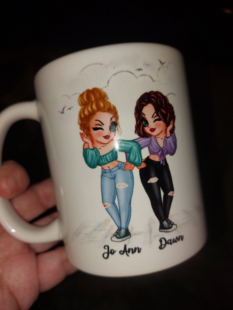 No Greater Gift Than Sisters Bestie Personalized Mug 6