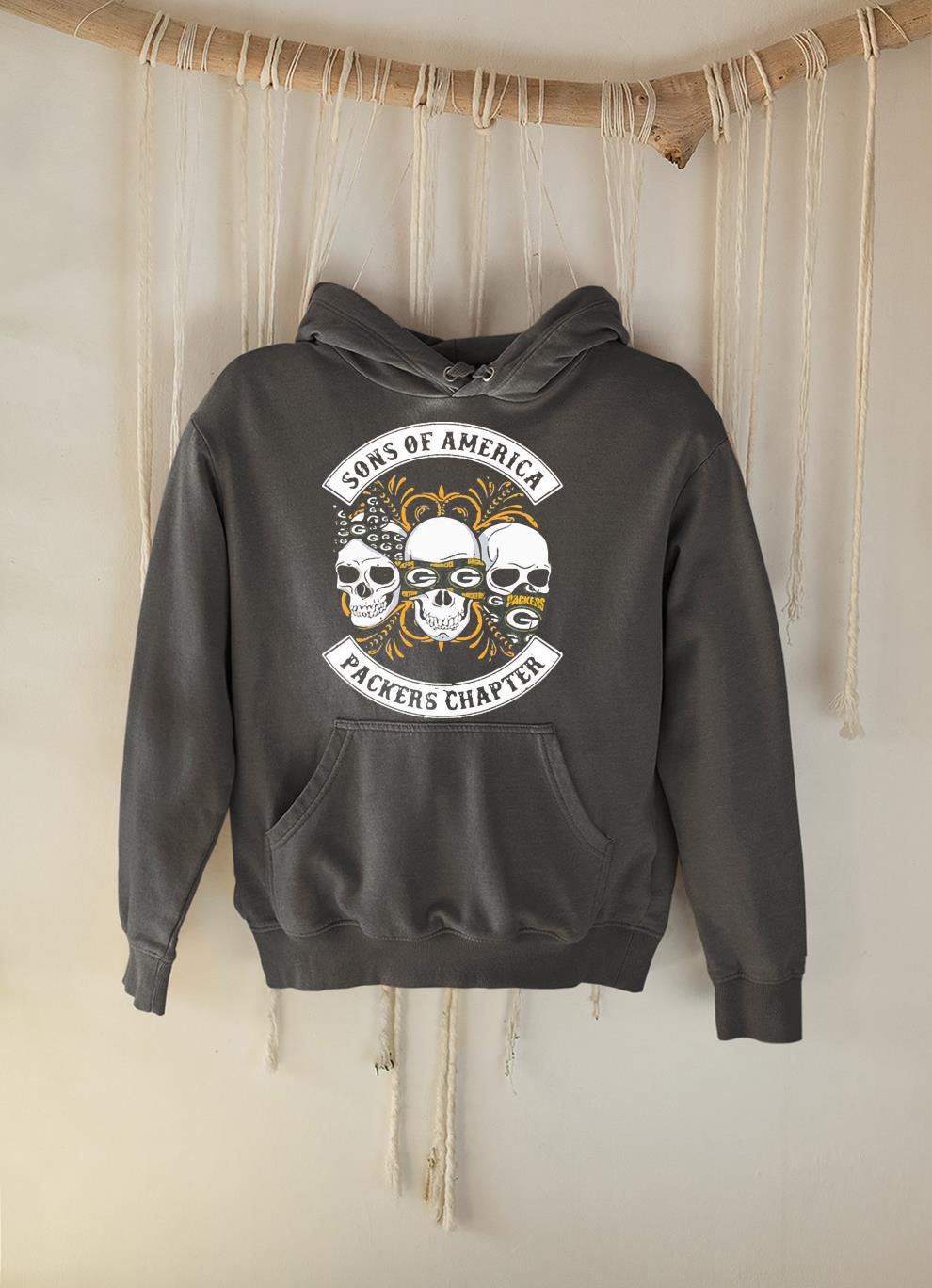 hue1501 skull green bay packers sons of america packers chapter shirt hoodie - Skull Green Bay Packers Sons Of America Packers Chapter Shirt