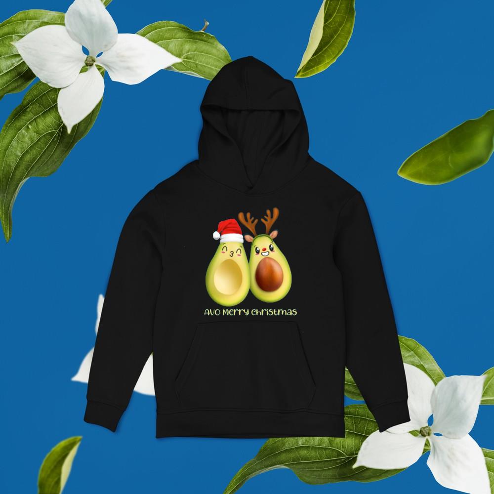 Avocados Avo Merry Christmas Santa Reindeer Avocados Vegan Shirt 1