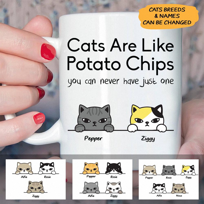 Cat Mug Personalized Name And Breed Never Have Just One 6