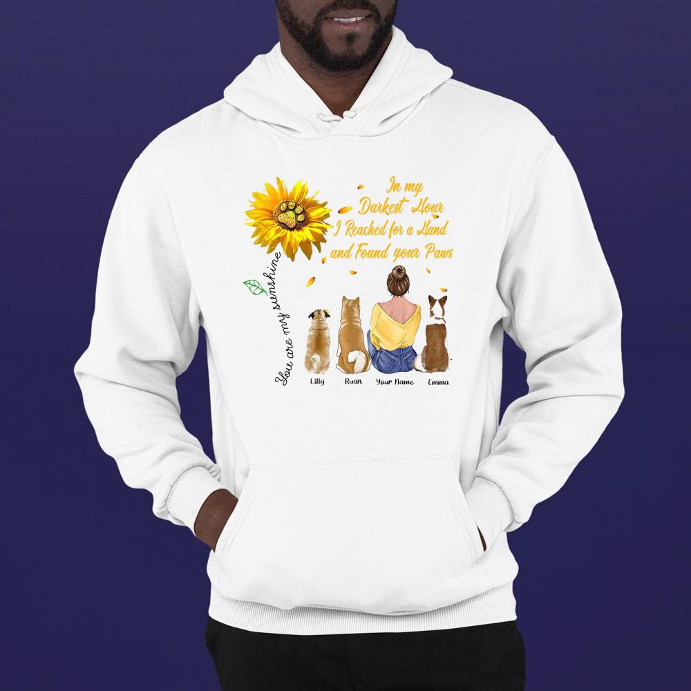 You Are My Sunshine Dog Mom Personalized Gift shirt 1