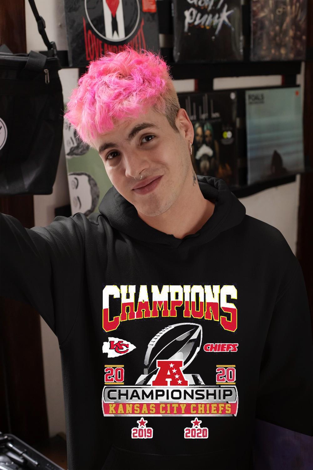 The Champions With Kansas City Chiefs 2020 Afc Championship Shirt 1