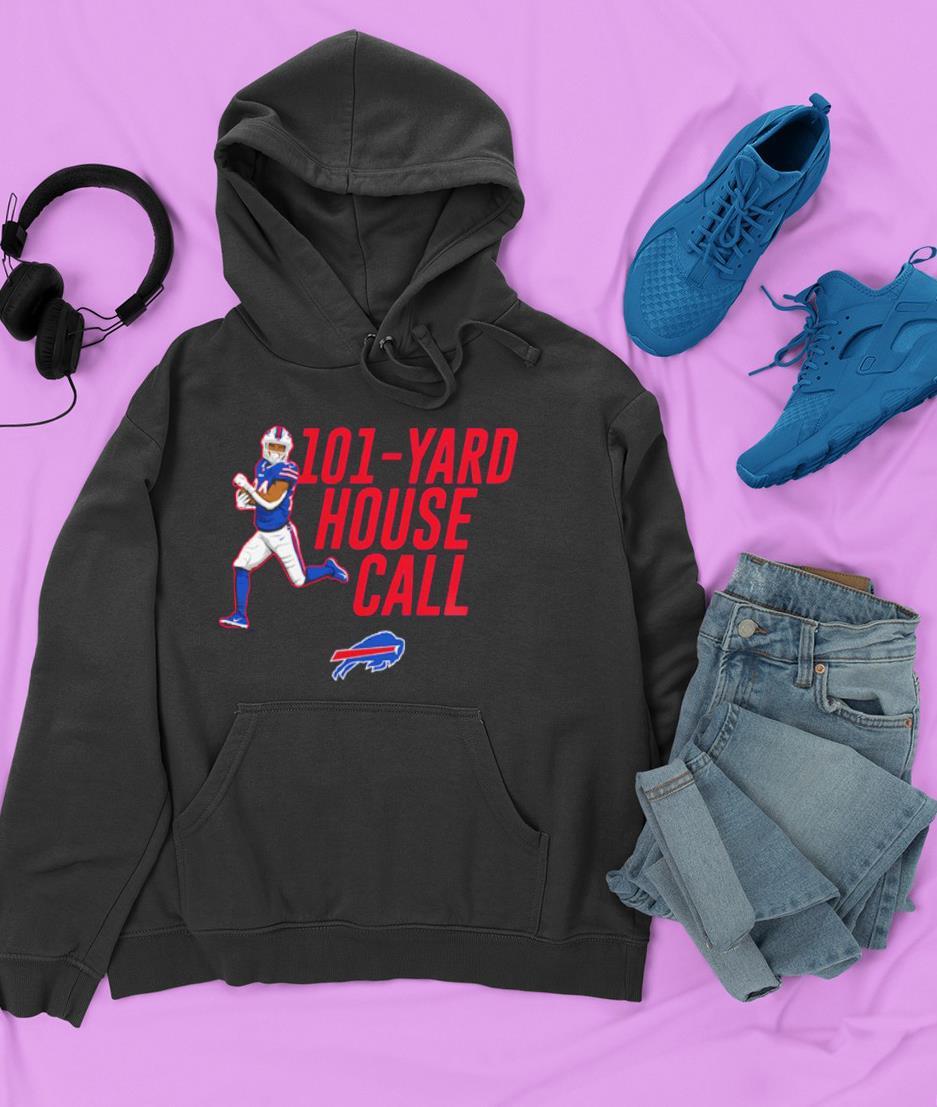 Buffalo Bills Taron Johnson Royal 101-Yard House Call shirt 1 Buffalo Bills