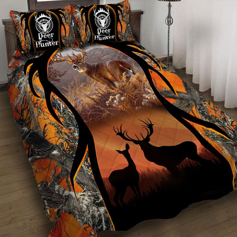 Deer Hunting Bedding Set 3D Design All Over Printed 5