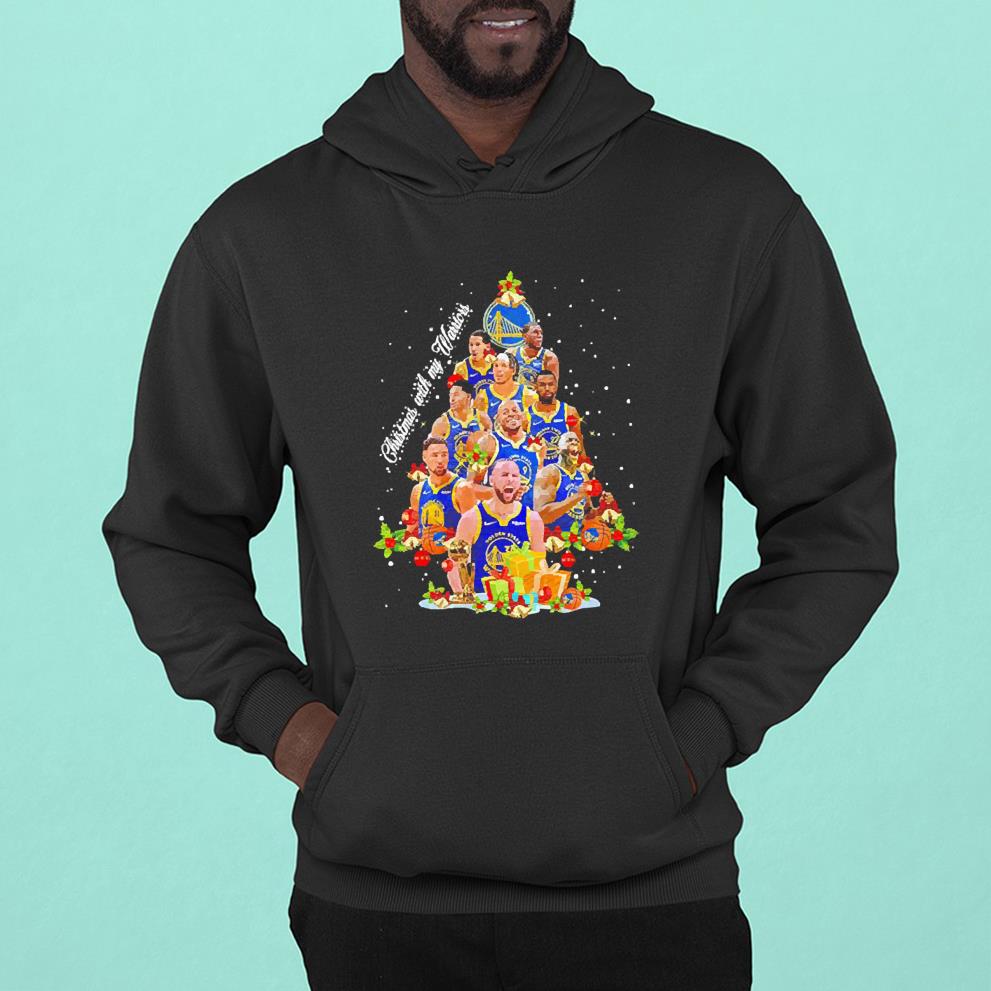Christmas with my Warriors Christmas tree shirt 1